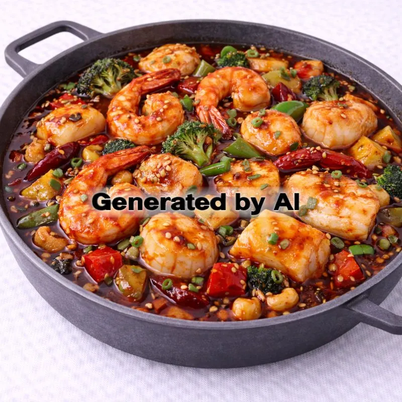 Szechuan sjømat pot