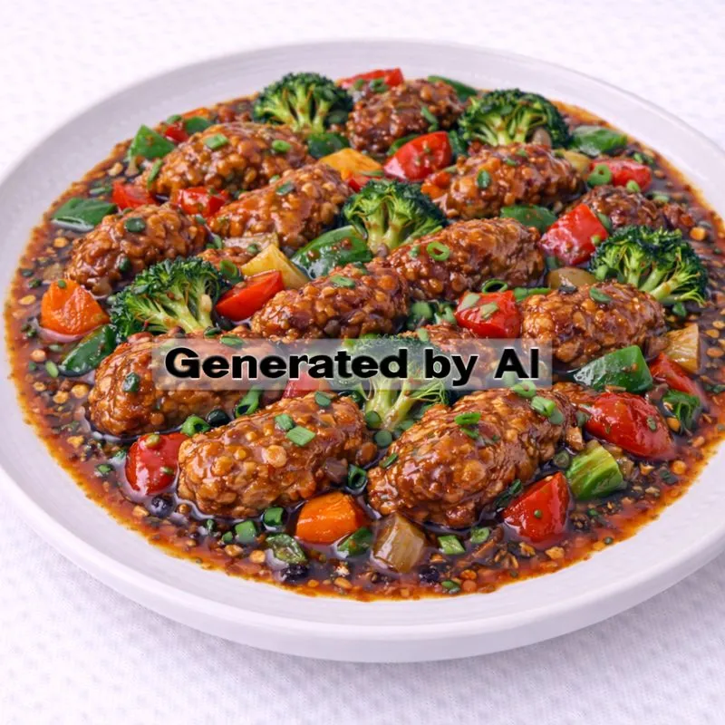 a) Svinefilet med peppersaus