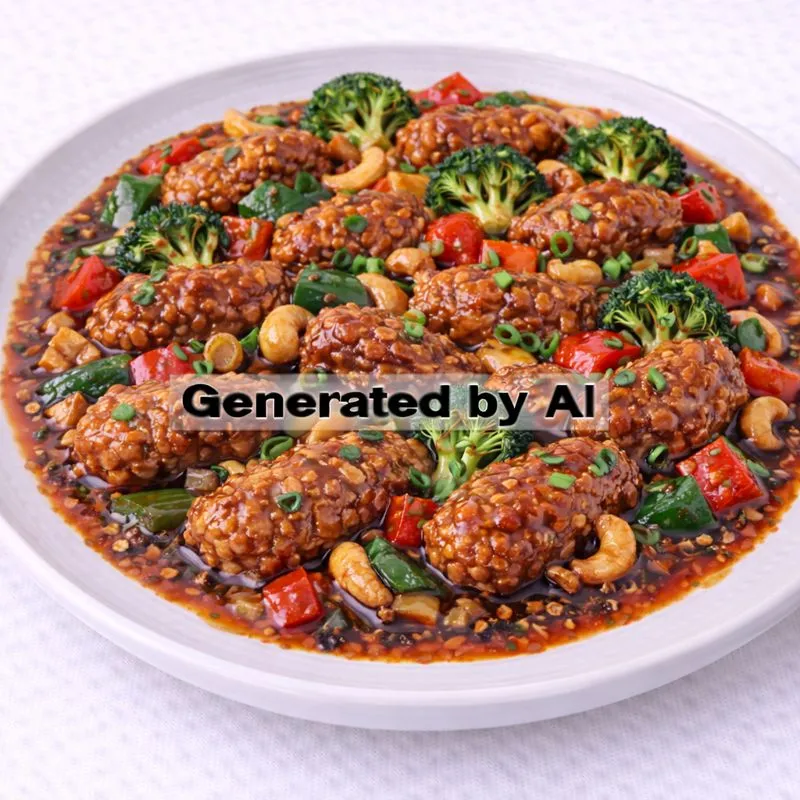 b) Gong Bao svinefilet