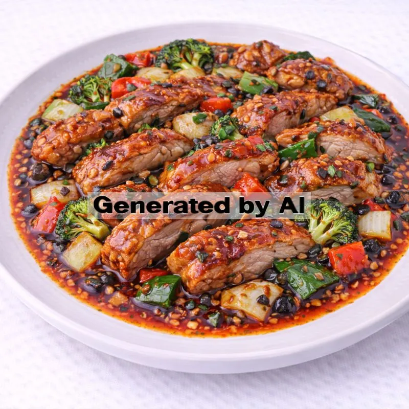 And med svartbønnersaus