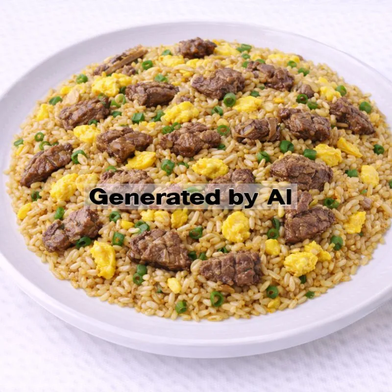 Wokstekt ris med biff