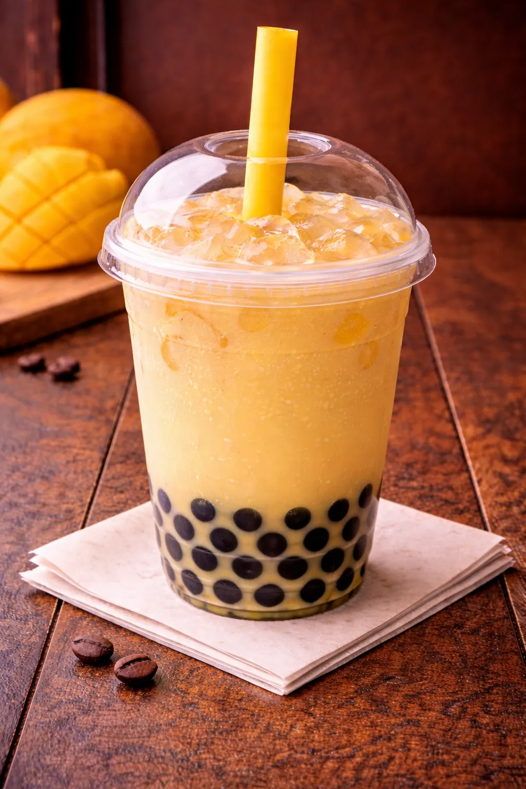 Mango milk tea