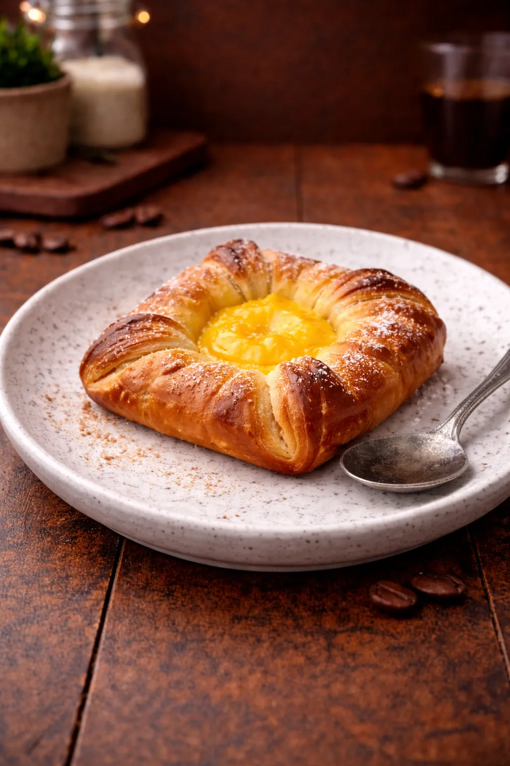 Wienerbrød med vaniljekrem