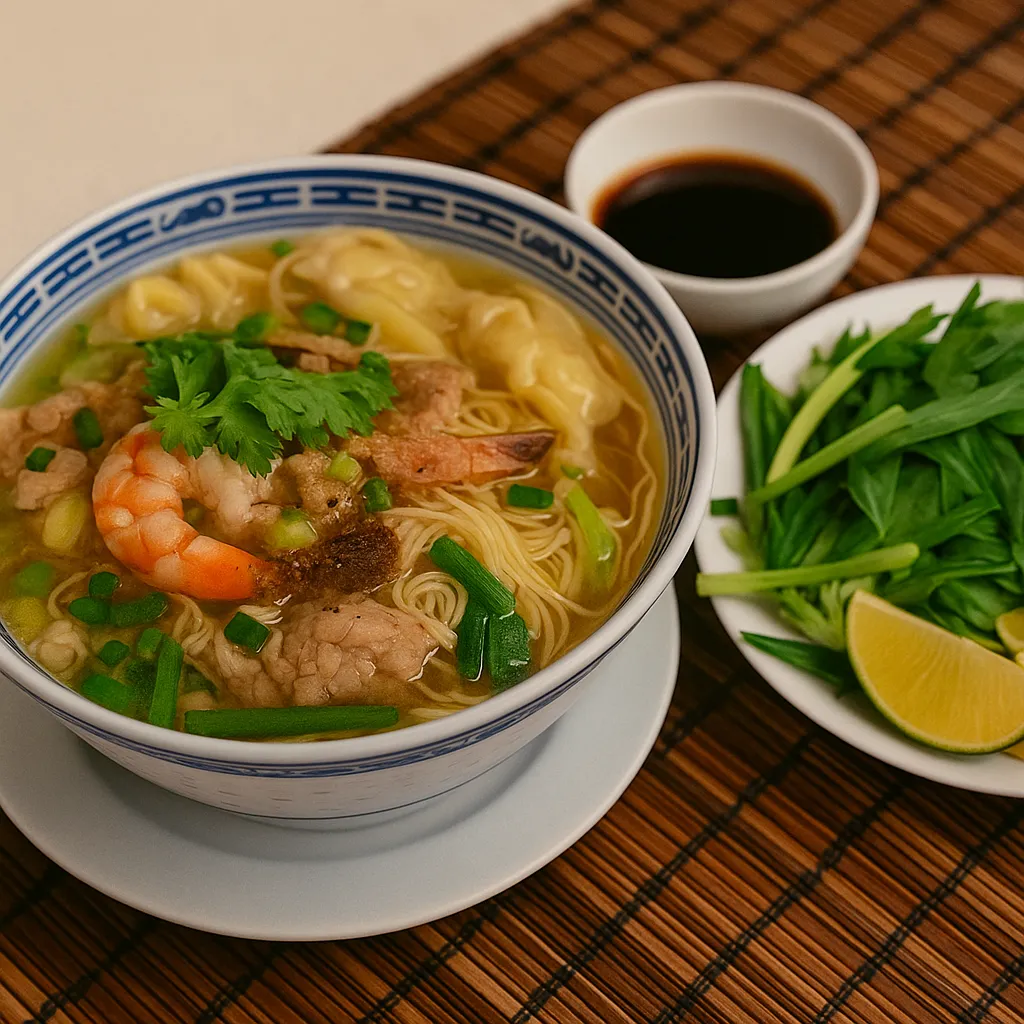 Wonton Eggnuddelsuppe