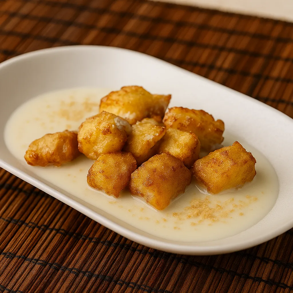 Banankaker med kokossaus