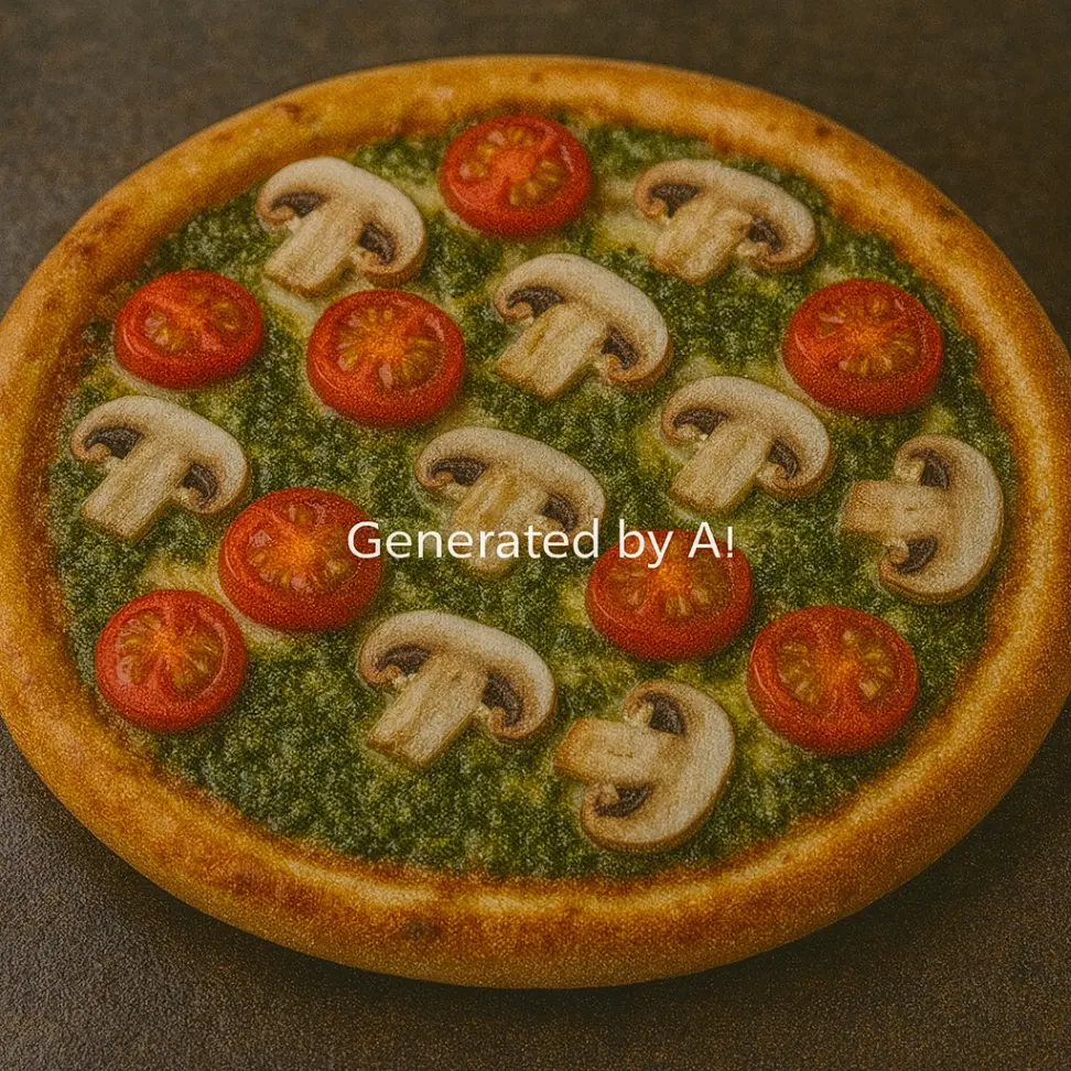 Pesto pizza