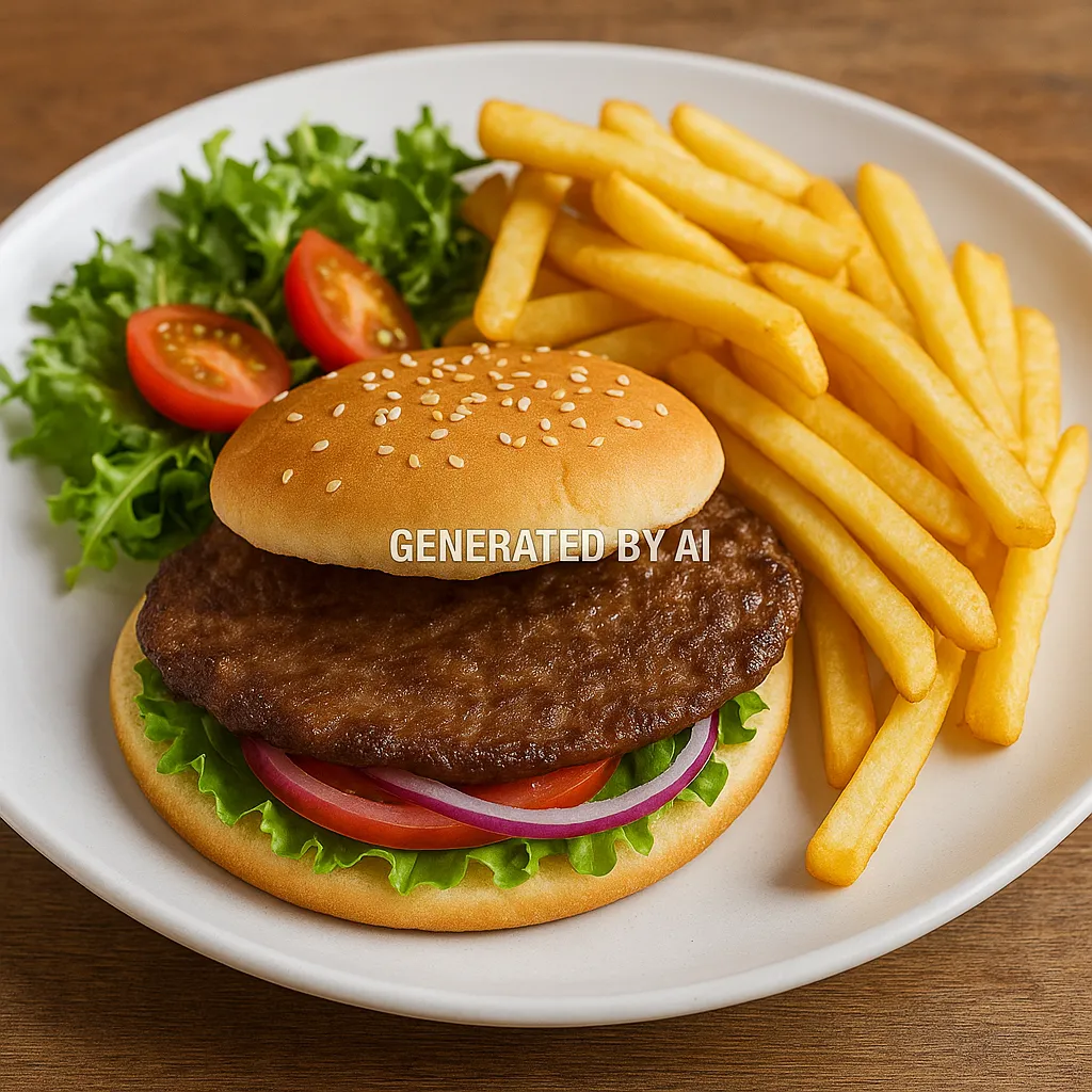 Løvstektburgertallerken