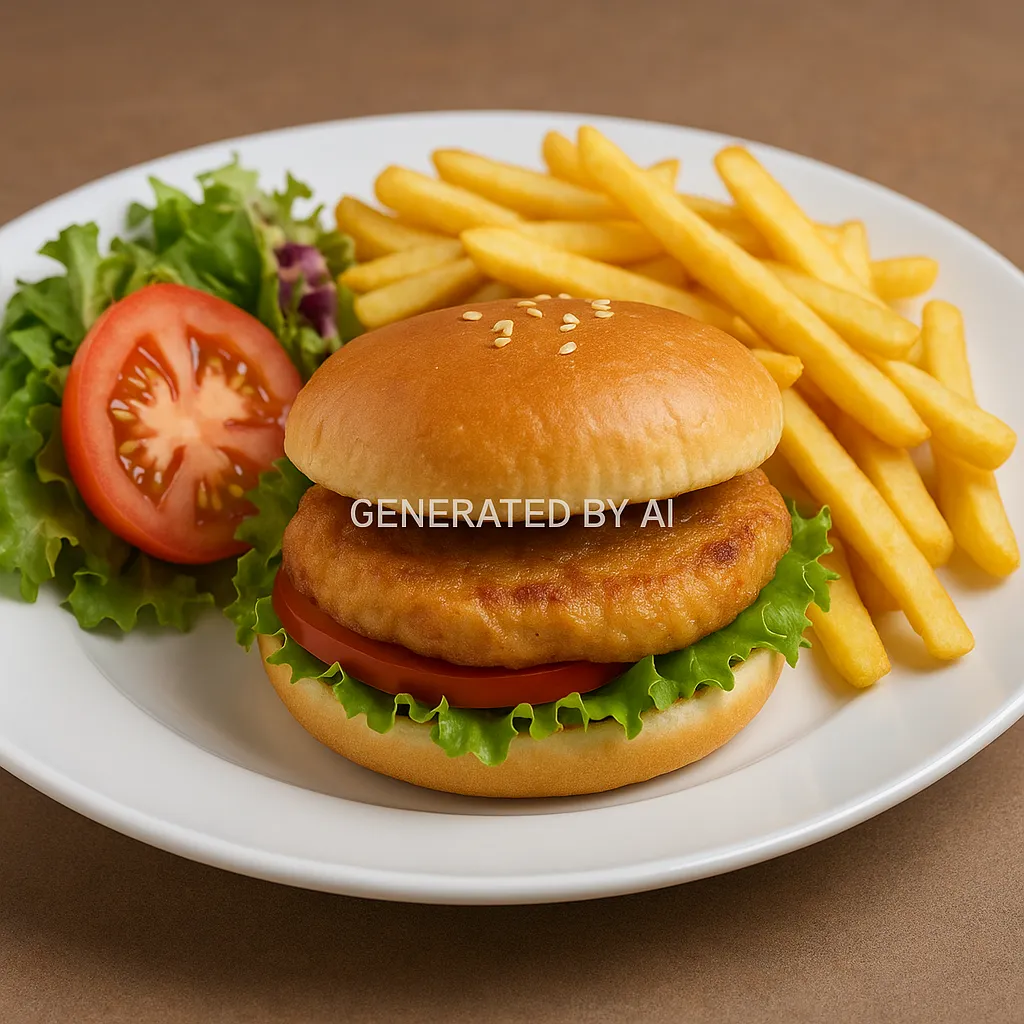 Kyllingburgertallerken 100g