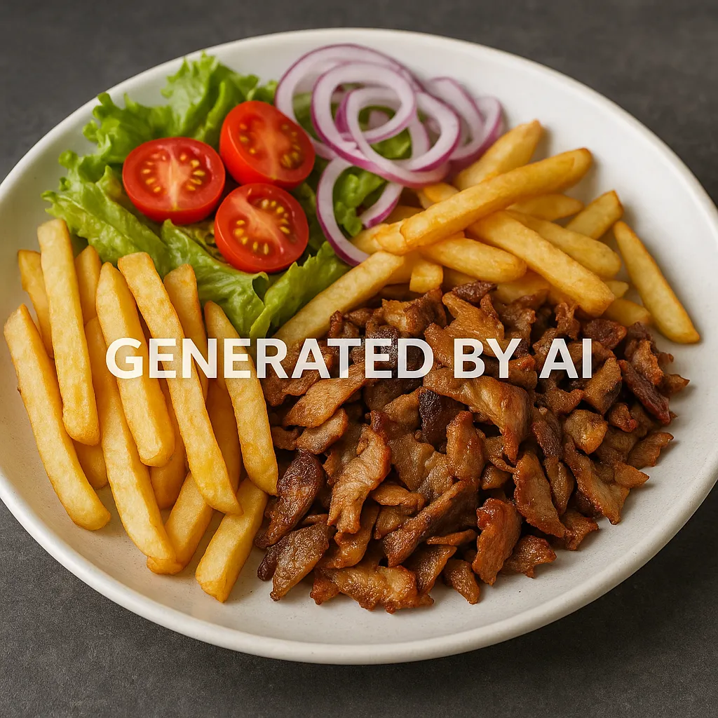 Kebab/kylling tallerken