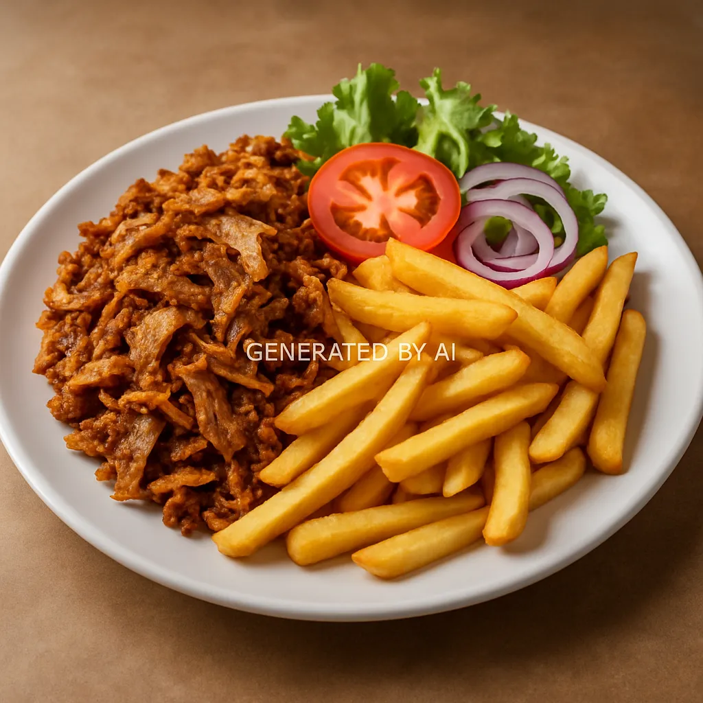 Arabisk shawarma tallerken