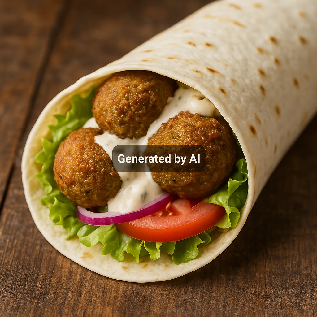 Falafel rull