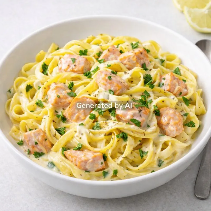 Tagliatelle med laks