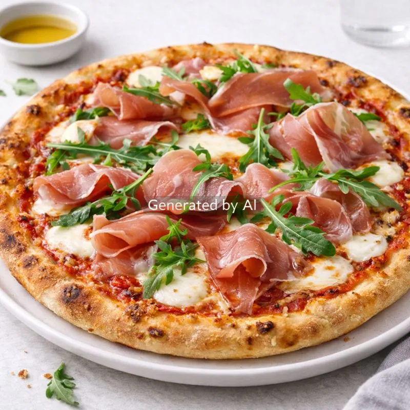 Prosciutto-pizza