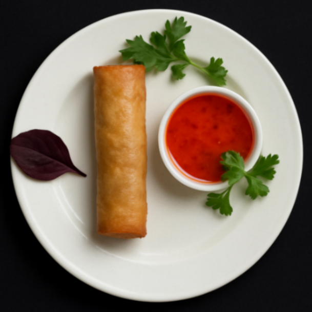 Vårrull med salat