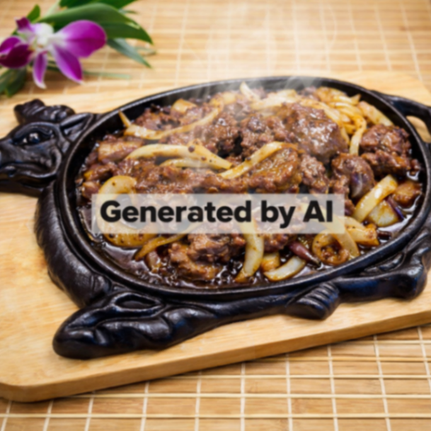 Biff med løk i peppersaus (litt sterk)