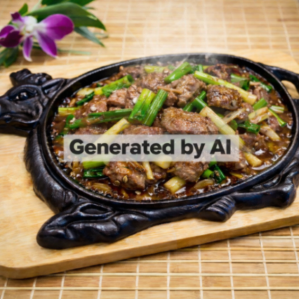 Lammefilet i vårløk og ingefærsaus (medium sterk)