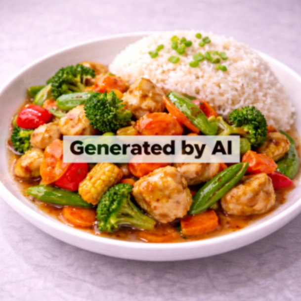 Kylling chopsuey med ris