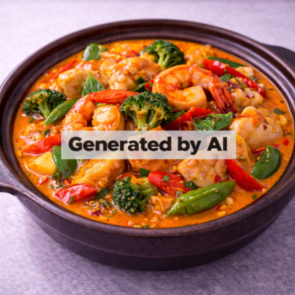 Thai karri kylling (sterk)