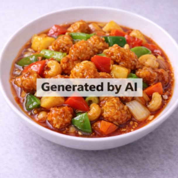 Kylling og grønnsaker i sur-søt saus