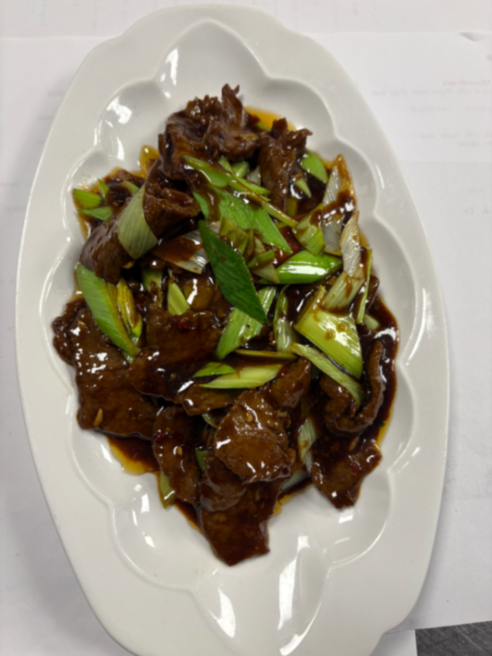 Lammefilet i vårløk og ingefærsaus (medium sterk)