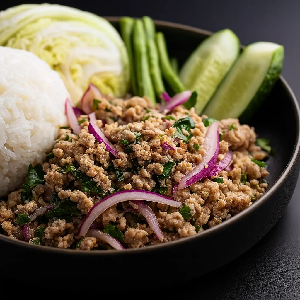 Thai svinekjøtt salat (Larb Moo)