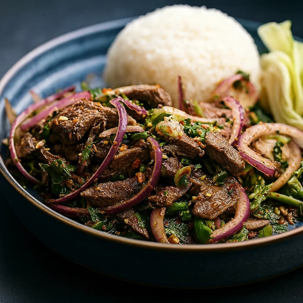 Thai biffsalat (Pha Nuea)