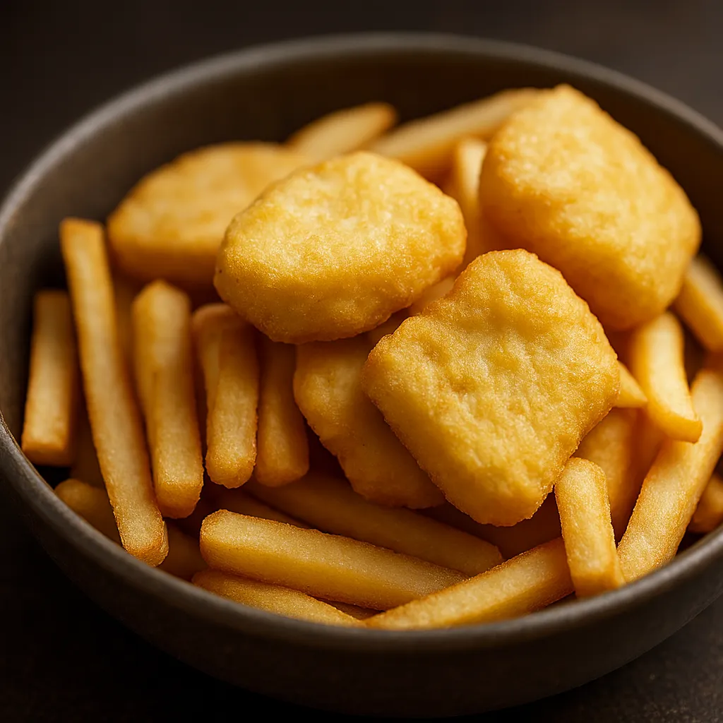 Kylling nugget med pommes frites