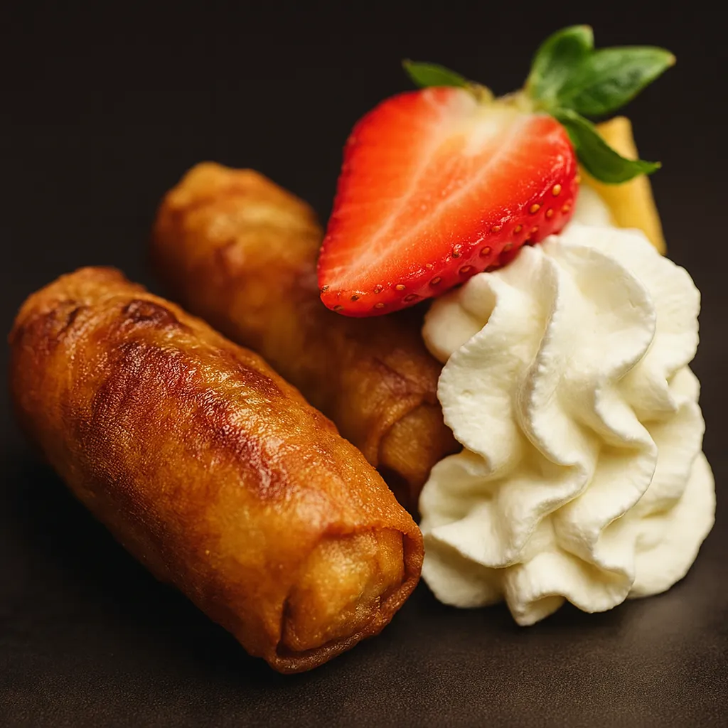 Fritert banan vårruller