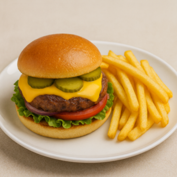 Osteburger tallerken - 160g