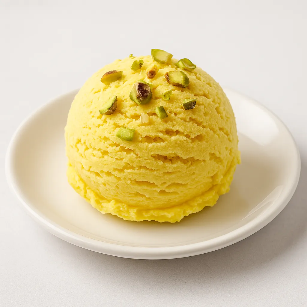 Spesielt iransk safranis med pistasj