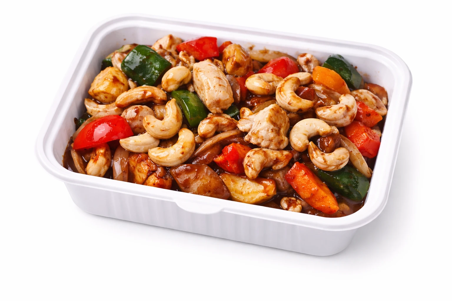 Wok med cashewnøtter