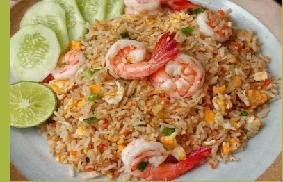 Stekt ris med grønnsaker