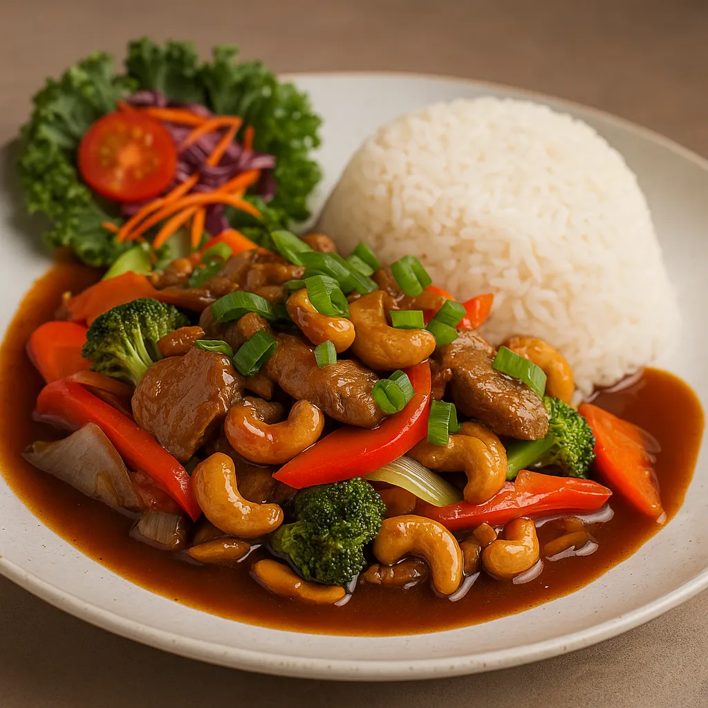 Chilipaste wok med cashewnøtter