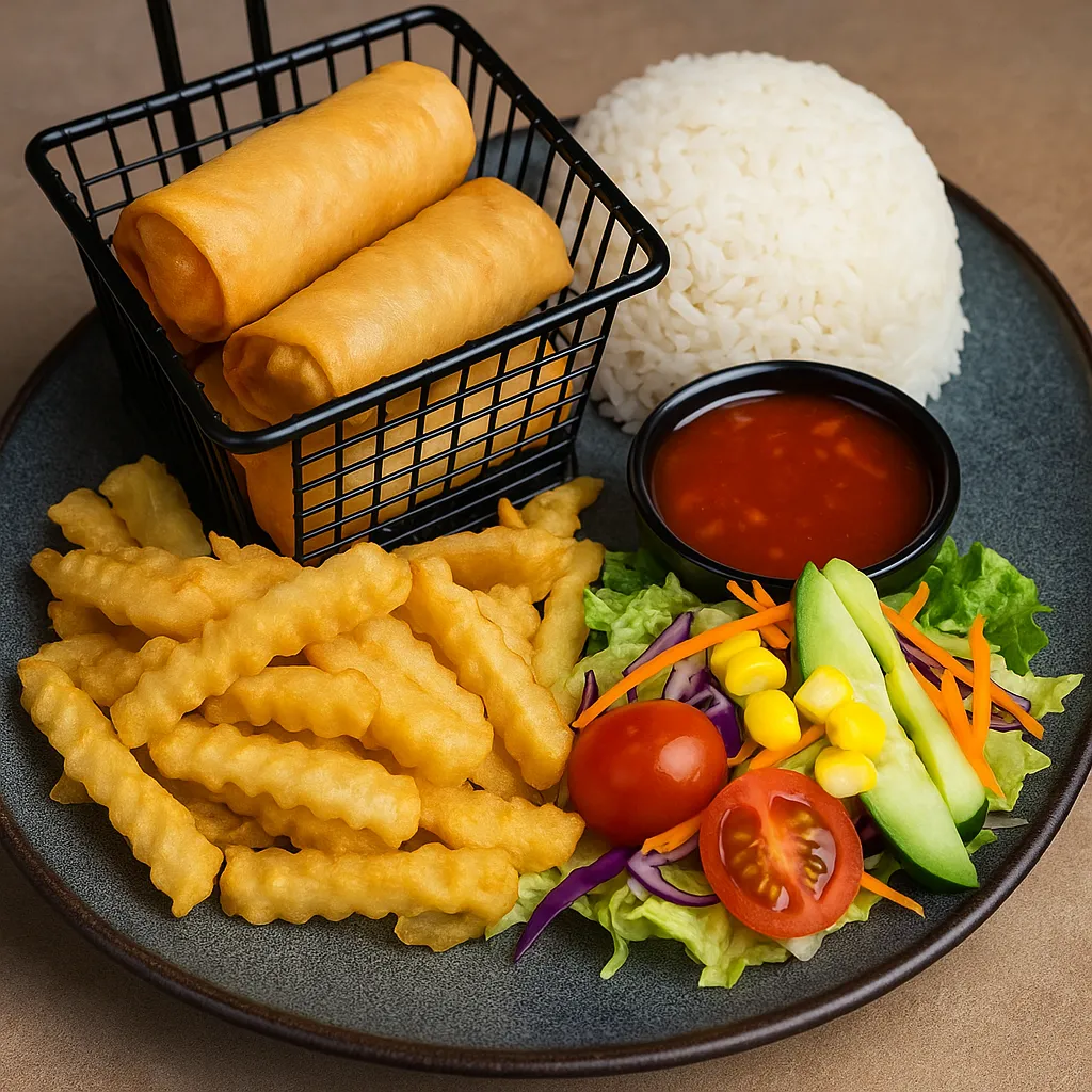 Vårruller tallerken