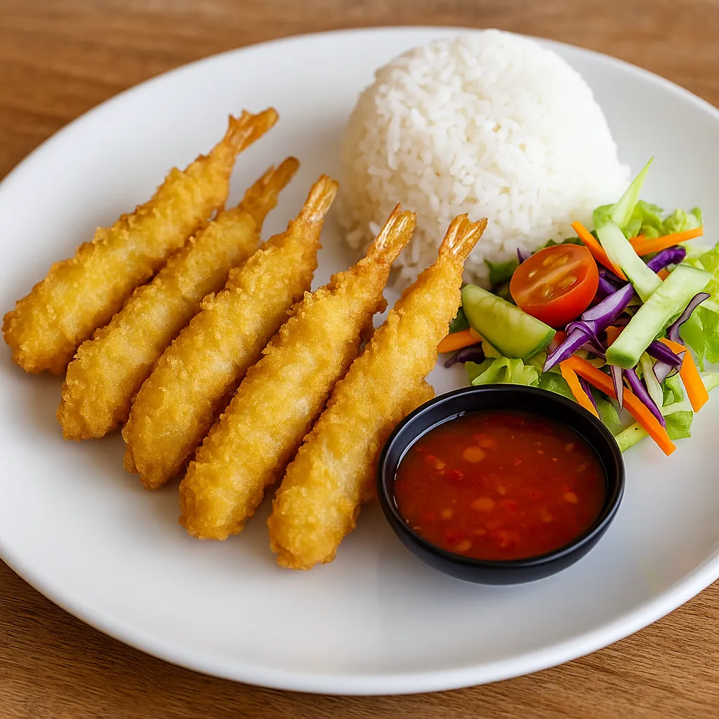 Inbakt scampi tallerken