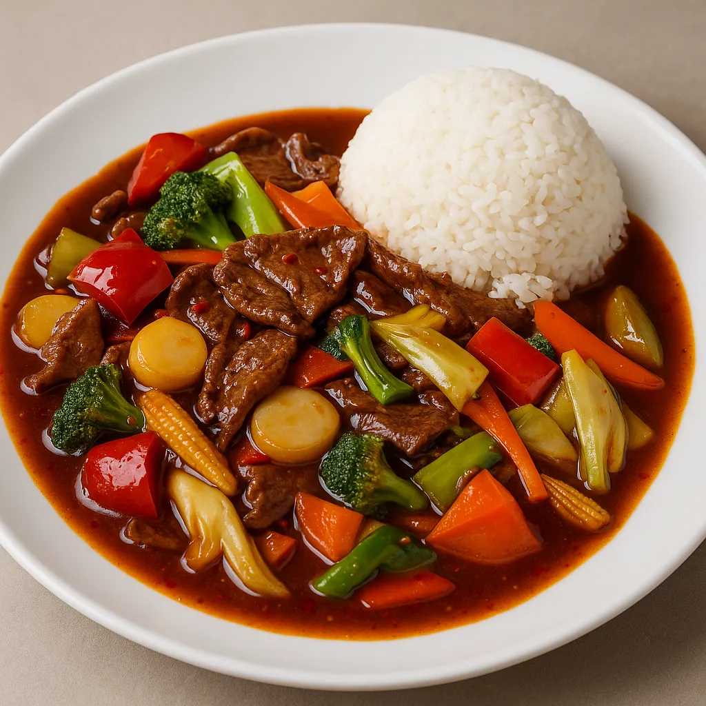 Biff á lá Si chuan (sterk)