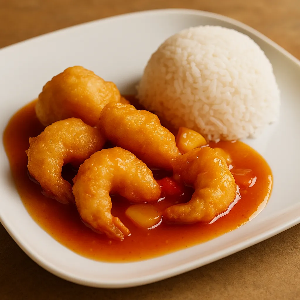 Innbakte kongereker med sursøt saus