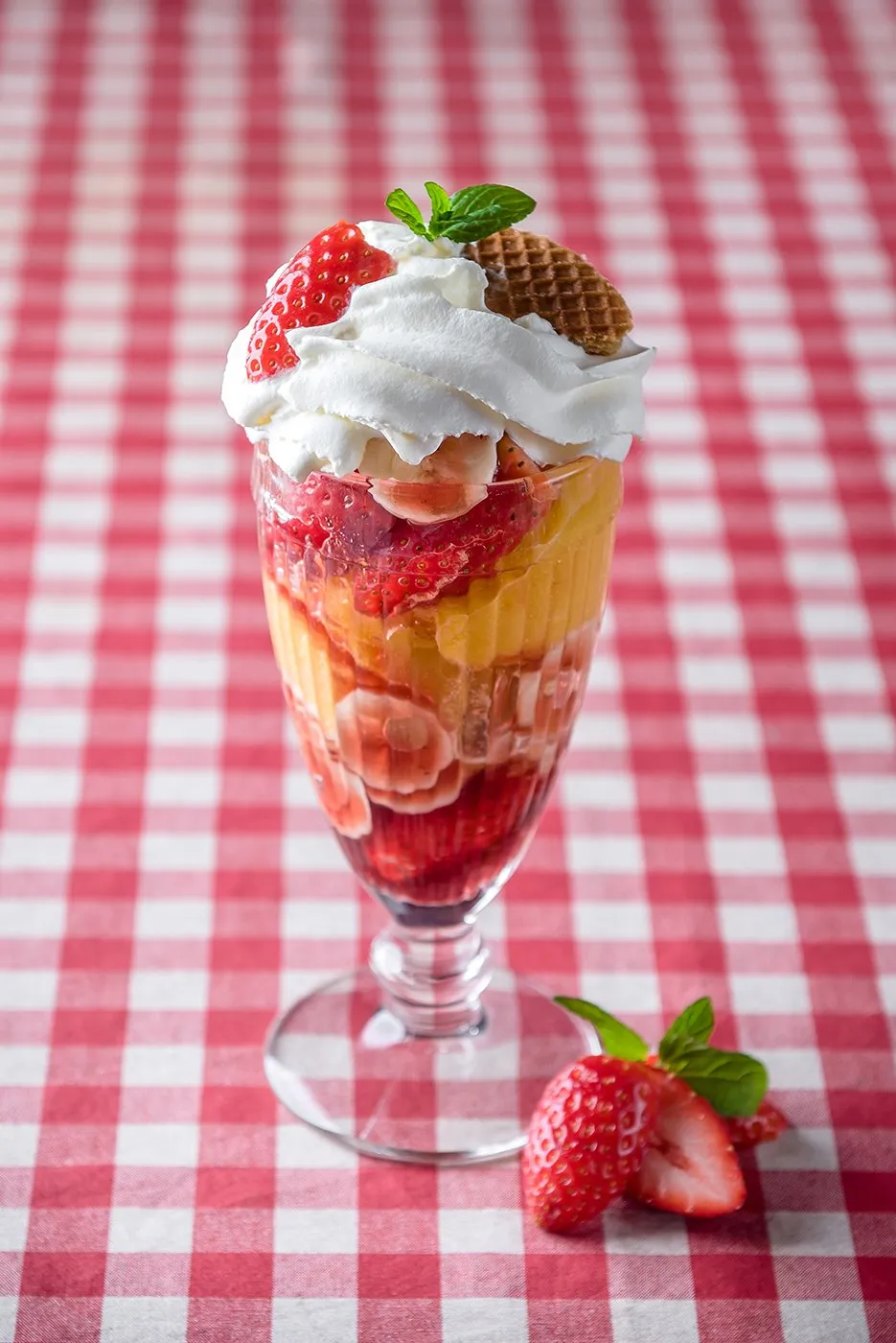 Jordbær sundae