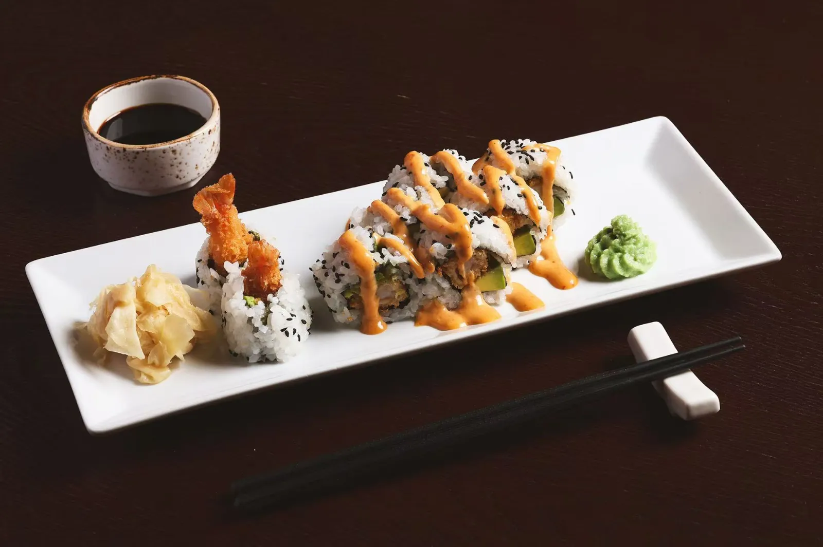 Tempura scampi maki 8 biter