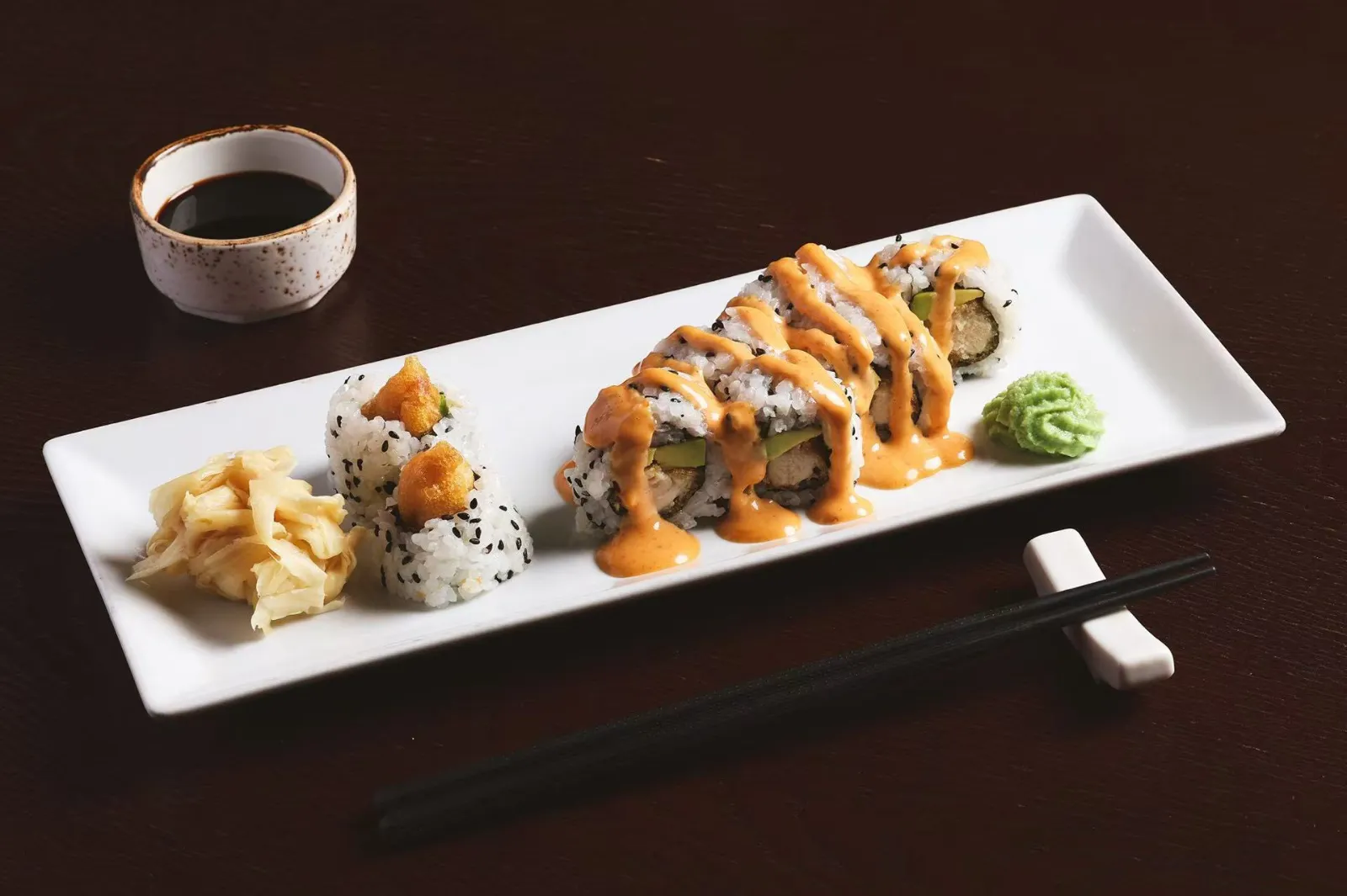 Tempura kylling maki 8 biter