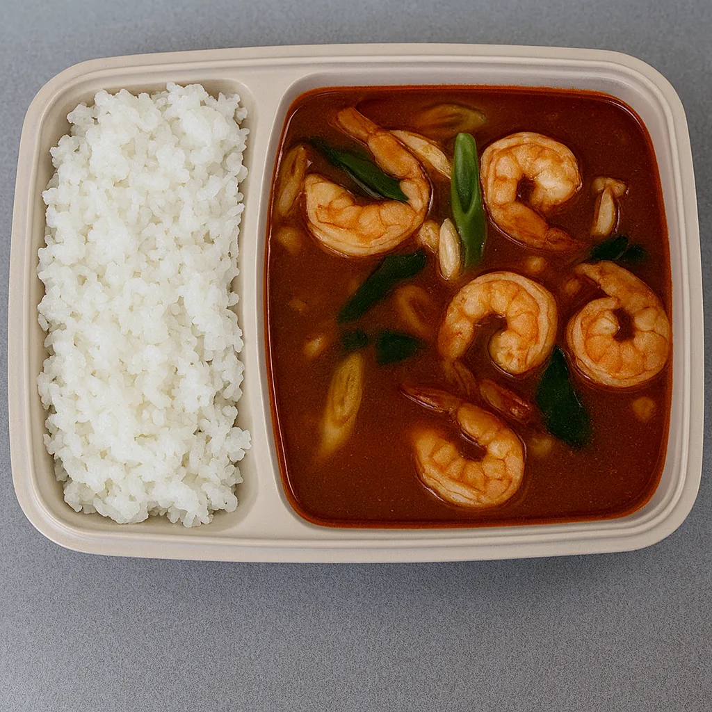 Tom yum med scampi