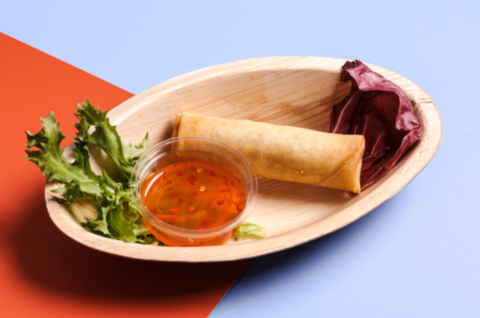 Vårrull per 1 stykk kylling, biff eller vegetar.