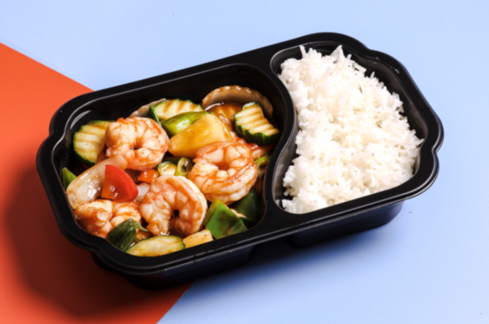 Phad Priew Wan, Stekt wok i sursøt saus. 